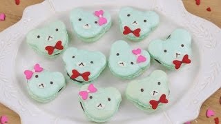 How to Make Valentines Day Bear Macarons [upl. by Lorene]