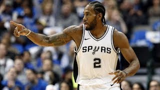 Kawhi Leonard Returns Makes Season Debut vs Mavericks 201718 Season [upl. by Rennie]