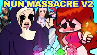 Friday Night Funkin NUN V2 NUN MASSACRE UPDATE  Boyfriend VS NUN FNF Mod [upl. by Avlasor]