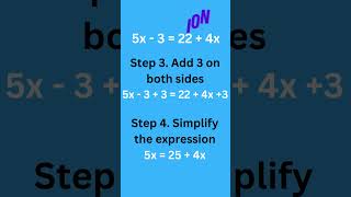 Maths Equation with Solution  Algebra Equation  Linear Equation [upl. by Angell]