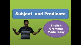 Subject and Predicate English Grammar by Mahantesh Bhapri Vijayapur [upl. by Buttaro]