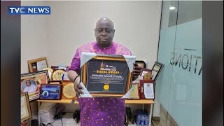 Yoruba RadioTV Presents Bibire Award To Babajide KoladeOtitoju [upl. by Anitak875]