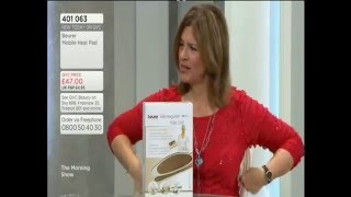 Beurer HK72 Mobile Heat PadBelt presentation on QVC [upl. by Aliam882]