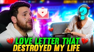 LOVE LETTER THAT DESTROYED MY LIFE 🤣😄 FUNNY STORY  Garena Free Fire [upl. by Erihppas]