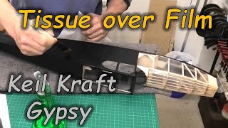 Keil Kraft Gypsy Build Series  Pt 17 Fuselage  Tissue over Laminating Film  1949 by Bill Dean [upl. by Einnor]