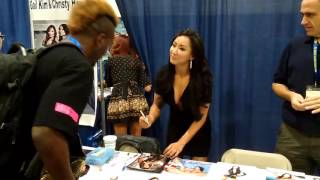 Meeting Gail Kim RI Comic Con 2016 [upl. by Ardnu868]