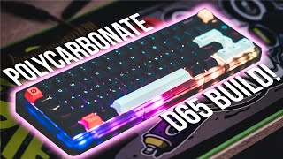 Polycarbonate Custom Keyboard  KBDfans D65 Build 4K [upl. by Ferrick388]