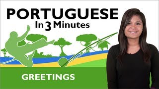 Learn Brazilian Portuguese  How to Greet People in Brazilian Portuguese [upl. by Yorker]