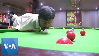 Armless Pakistani Snooker Player Masters Game with Only His Mouth [upl. by Axel]