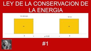 Ley de la Conservación de la Energía Ejercicio resuelto 1 Paso a paso [upl. by Yneffit]