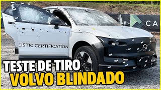 VOLVO NO TIR0TEI0  DERAM 1500 TIROS EM UM VOLVO BLINDADO TESTE DE BLINDAGEM NÍVEL IIIA [upl. by Ronnholm843]