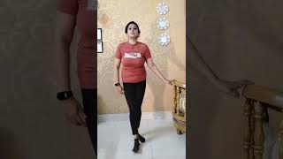 Abdomen workout while standing Easiest abdomen workout from home [upl. by Bertold]