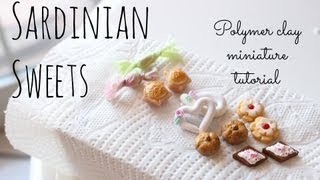 Sardinian Sweets ▪ Miniature ▪ Polymer Clay Tutorial [upl. by Ydiarf]