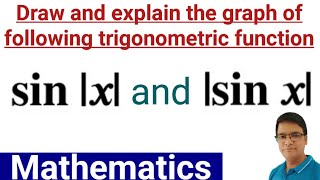 sin x and sinx Draw the graph of sinx and sin x trigonometric modulus function graph [upl. by Kunin]