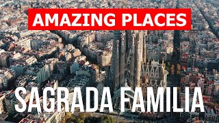 Sagrada Familia in 4k Spain Barcelona to visit [upl. by Griffin]