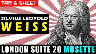 TABSheet London Suite No 20 VI Musette by Silvius Leopold Weiss PDF  Guitar Pro  MIDI [upl. by Royce]