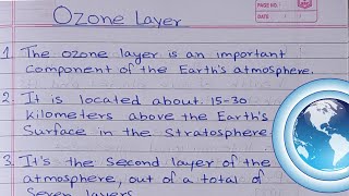 10 Important Lines on the Ozone Layer [upl. by Aneladdam]