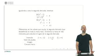 Concavidad y criterio de la segunda derivada  2528  UPV [upl. by Ayifas]