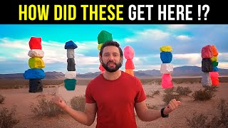 Seven Magic Mountains Mystery in Las Vegas Nevada [upl. by Yreffej860]