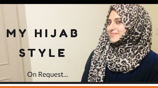 My Hijab Style  No Pins No Inner Cap Hijab Tutorial  everyday hijab style Beginners Guide [upl. by Nahrut]