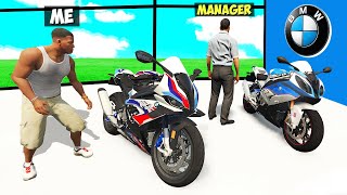 Stealing EVERY BMW SUPER BIKES From THE SHOWROOM in GTA 5 [upl. by Arinayed]