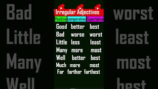 Comparative amp Superlative Adjectives  Irregular Adjectives  English Grammar Lesson [upl. by Cote]