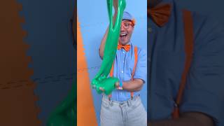 GREEN MAGIC SLIME 🟢 with Blippi Color Changing Slime blippi shorts [upl. by Tori976]