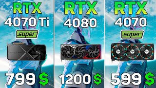 RTX 4070 Ti SUPER vs RTX 4080 vs RTX 4070 SUPER  10 Games Test [upl. by Adonis]