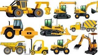 Excavator and Heavy Equipments Bucyrus Erie Asphalt Loader Scooptram Road Roller [upl. by Florencia60]