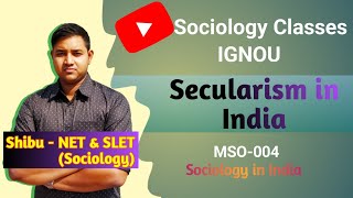 Secularism  Secularism in India  IGNOU MSO 004 [upl. by Ahtibbat]