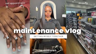 maintenance vlog getting myself together nail appointment hair appointment comfort shopping [upl. by Calvina]