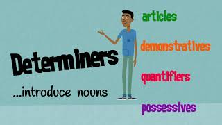 Determiners Articles Demonstratives Quantifiers amp Possessives  EasyTeaching [upl. by Ominoreg]