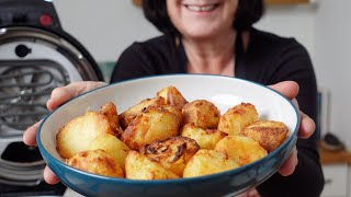 The CRISPIEST ROAST POTATOES in the Instant Pot Duo Crisp [upl. by Yartnod241]