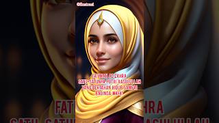 Fatimah Az Zahra satusatunya Putri Rasulullah yang hidup sampai Rasul Wafat kontenislami [upl. by Sonahpets667]