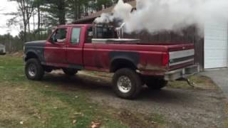 1996 Ford F250 73 diesel cold start [upl. by Meekah]