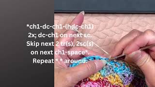 How To Make Scalloped Edge Straight In Crochet [upl. by Mag]