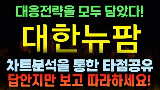 대한뉴팜주식대한뉴팜  대응 전략을 모두 담았다 차트분석을 통한 타점공유 [upl. by Chasse]