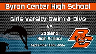 Girls Varsity Swimming Zeeland vs Byron Center September 25th 2024 [upl. by Spiers356]