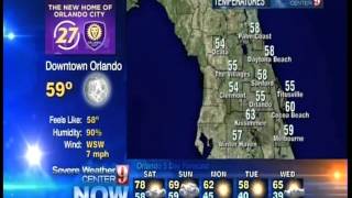 WFTVDT2 Severe Weather Center 9 Clip 11616 [upl. by Oilenroc]