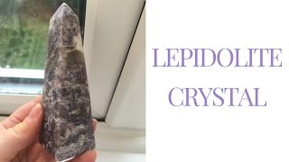 Lepidolite Crystal Stone Meaning Properties Benefits [upl. by Eslek]