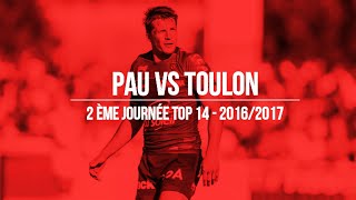 Pau Vs Toulon  2ème Journée Top 14  20162017 [upl. by Hasheem]