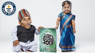 Worlds Smallest Man and Woman Meet For The First Time  Guinness World Records [upl. by Sessylu254]