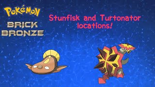 POKEMON BRICK BRONZE  STUNFISK AND TURTONATOR LOCATIONS NEW POKEMON [upl. by Dyer]