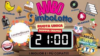 NUOVO AMBO SIMBOLOTTO dal 15 OTTOBRE 4 COLPI [upl. by Ettelorahc362]