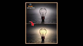 Realistic bulb light effect In Photoshop youtube youtubeshorts foryou [upl. by Elisabeth]