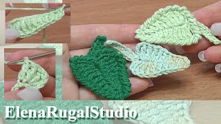 How To DO Crochet Leaf CROCHET EARRINGS [upl. by Nanon]