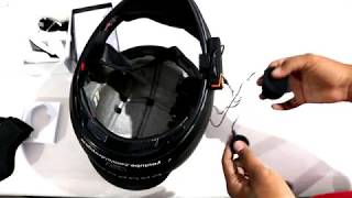 How to Install Intercom on Helmet  Veetop bts2 [upl. by Akemej]