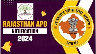 Rajasthan APO 2024 join test series I Rajasthan APO 2024 I Rajasthan APO Vacancy I Rajasthan APO New [upl. by Renae]