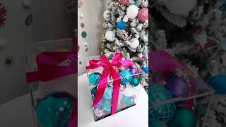 DIY Acrylic Christmas Gift Decor 🎁✨christmasdiy craft christmas navidad manualidades diy [upl. by Lizzy]