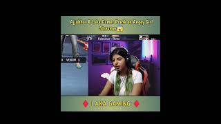 Ajjubhai amp Laka Gamer Prank on Angey Girl Streamerytshortsviralvideolakagamingfreefiretrending [upl. by Leirea]